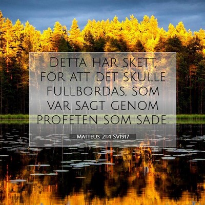 Matteus 21:4 SV1917 Bild av bibelvers