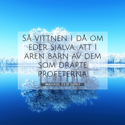 Matteus 23:31 SV1917 Bild av bibelvers