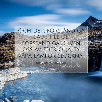 Matteus 25:8 Bibelvers Förklarad