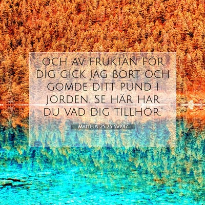 Matteus 25:25 Bibelvers Förklarad