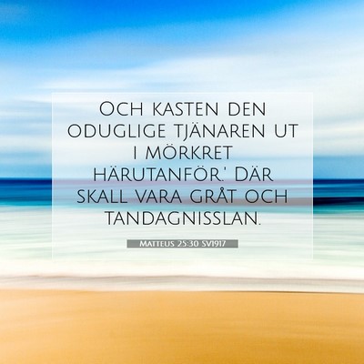 Matteus 25:30 Bibelvers Förklarad