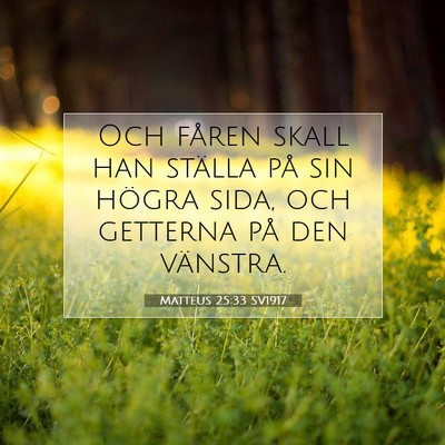 Matteus 25:33 Bibelvers Förklarad