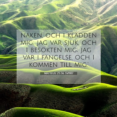 Matteus 25:36 Bibelvers Förklarad