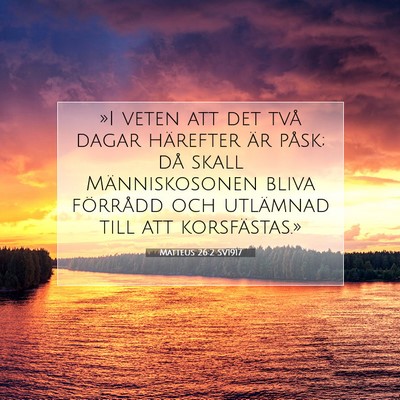 Matteus 26:2 SV1917 Bild av bibelvers