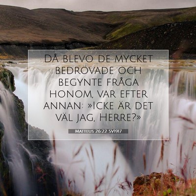 Matteus 26:22 SV1917 Bild av bibelvers