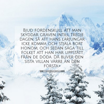 Matteus 27:64 SV1917 Bild av bibelvers
