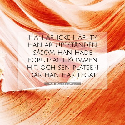 Matteus 28:6 Bibelvers Förklarad