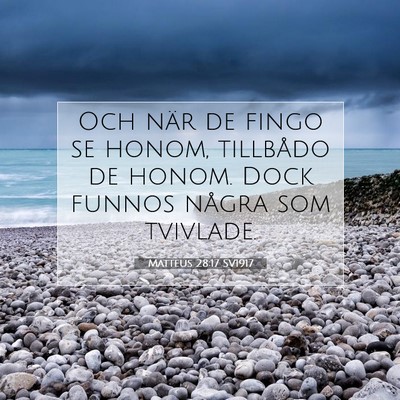 Matteus 28:17 Bibelvers Förklarad