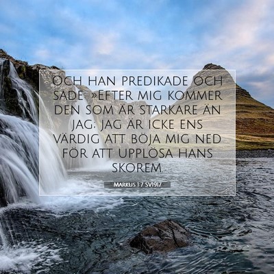 Markus 1:7 SV1917 Bild av bibelvers