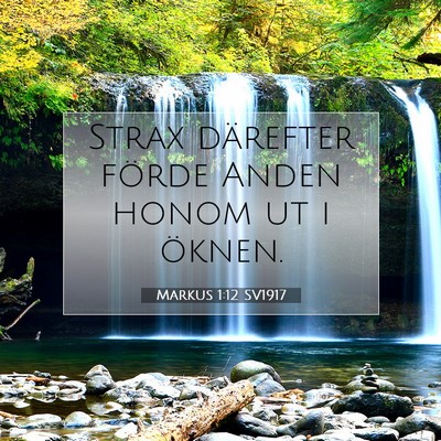 Markus 1:12 Bibelvers Förklarad