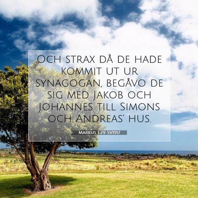 Markus 1:29 SV1917 Bild av bibelvers