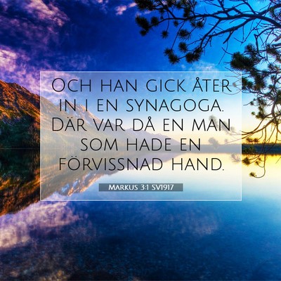 Markus 3:1 Bibelvers Förklarad