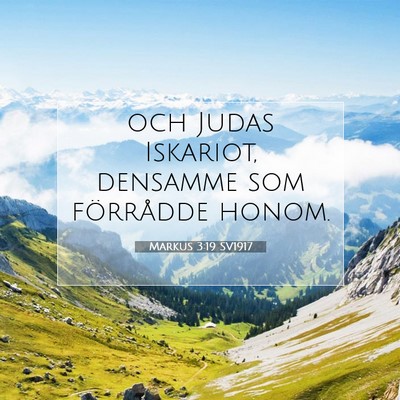 Markus 3:19 Bibelvers Förklarad