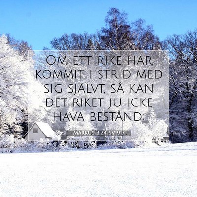 Markus 3:24 Bibelvers Förklarad