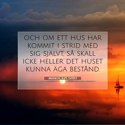 Markus 3:25 Bibelvers Förklarad