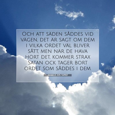 Markus 4:15 Bibelvers Förklarad