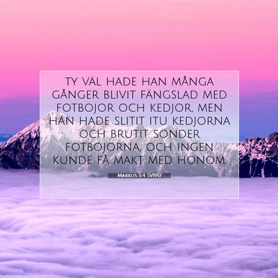 Markus 5:4 Bibelvers Förklarad