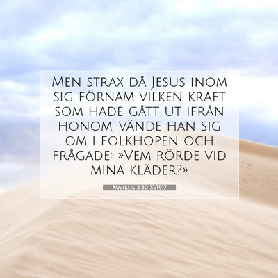 Markus 5:30 Bibelvers Förklarad