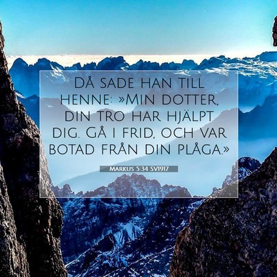 Markus 5:34 SV1917 Bild av bibelvers