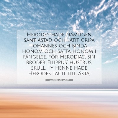 Markus 6:17 SV1917 Bild av bibelvers