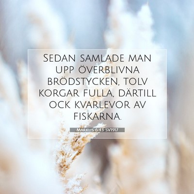 Markus 6:43 Bibelvers Förklarad