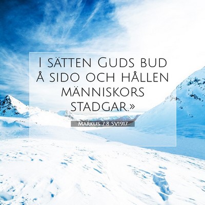 Markus 7:8 Bibelvers Förklarad