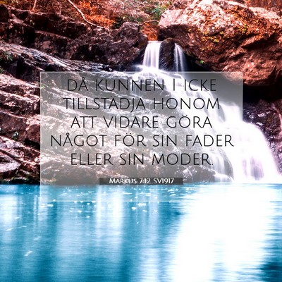 Markus 7:12 Bibelvers Förklarad
