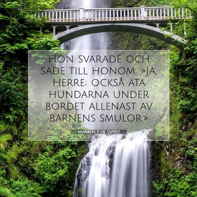 Markus 7:28 Bibelvers Förklarad