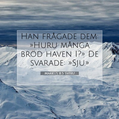 Markus 8:5 Bibelvers Förklarad