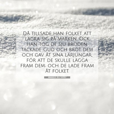 Markus 8:6 Bibelvers Förklarad