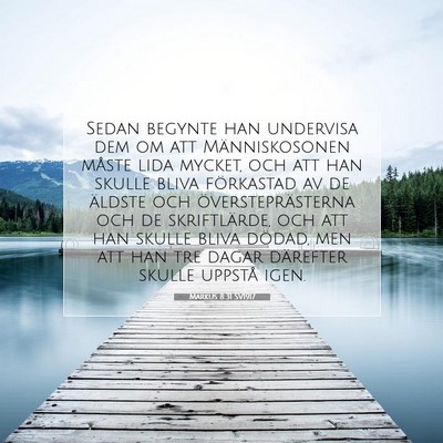 Markus 8:31 Bibelvers Förklarad
