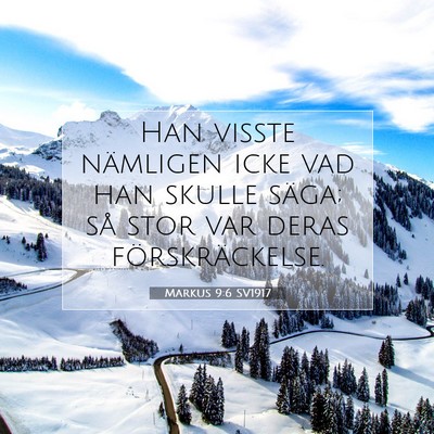 Markus 9:6 Bibelvers Förklarad