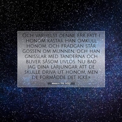 Markus 9:18 Bibelvers Förklarad