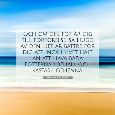 Markus 9:45 Bibelvers Förklarad