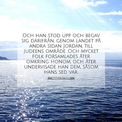 Markus 10:1 Bibelvers Förklarad