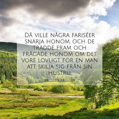 Markus 10:2 Bibelvers Förklarad