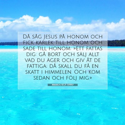 Markus 10:21 Bibelvers Förklarad