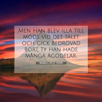 Markus 10:22 Bibelvers Förklarad