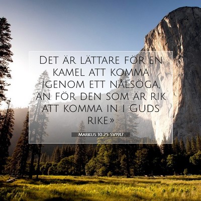 Markus 10:25 Bibelvers Förklarad