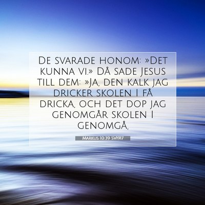 Markus 10:39 Bibelvers Förklarad
