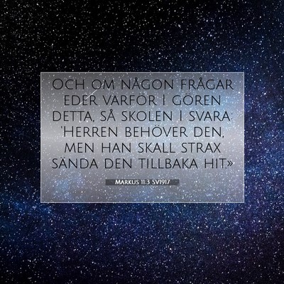 Markus 11:3 SV1917 Bild av bibelvers