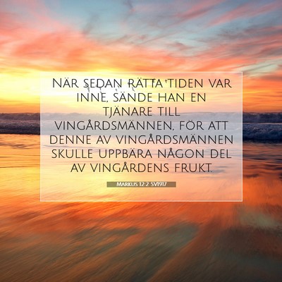 Markus 12:2 Bibelvers Förklarad