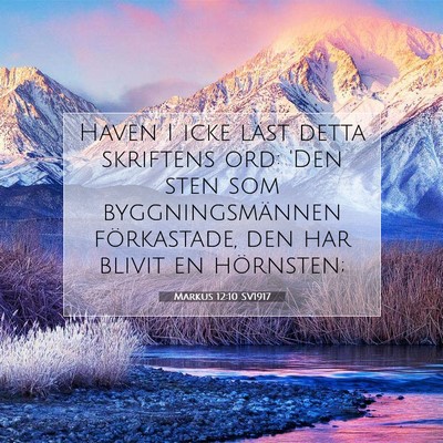 Markus 12:10 Bibelvers Förklarad