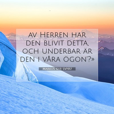 Markus 12:11 Bibelvers Förklarad