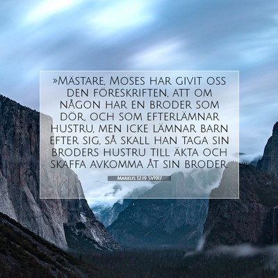 Markus 12:19 Bibelvers Förklarad