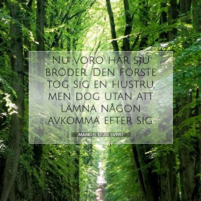Markus 12:20 Bibelvers Förklarad