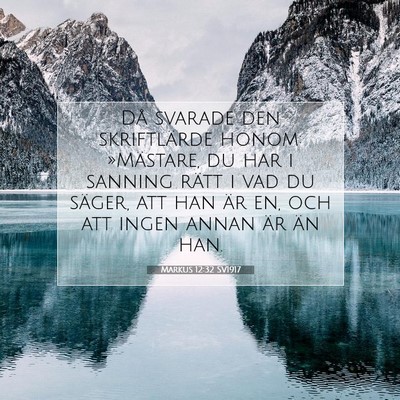 Markus 12:32 Bibelvers Förklarad