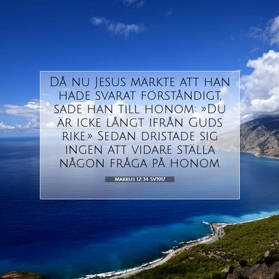 Markus 12:34 Bibelvers Förklarad