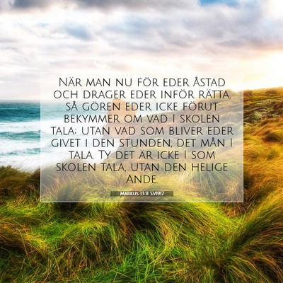 Markus 13:11 Bibelvers Förklarad