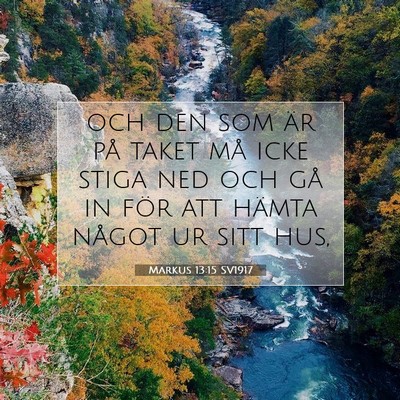 Markus 13:15 Bibelvers Förklarad
